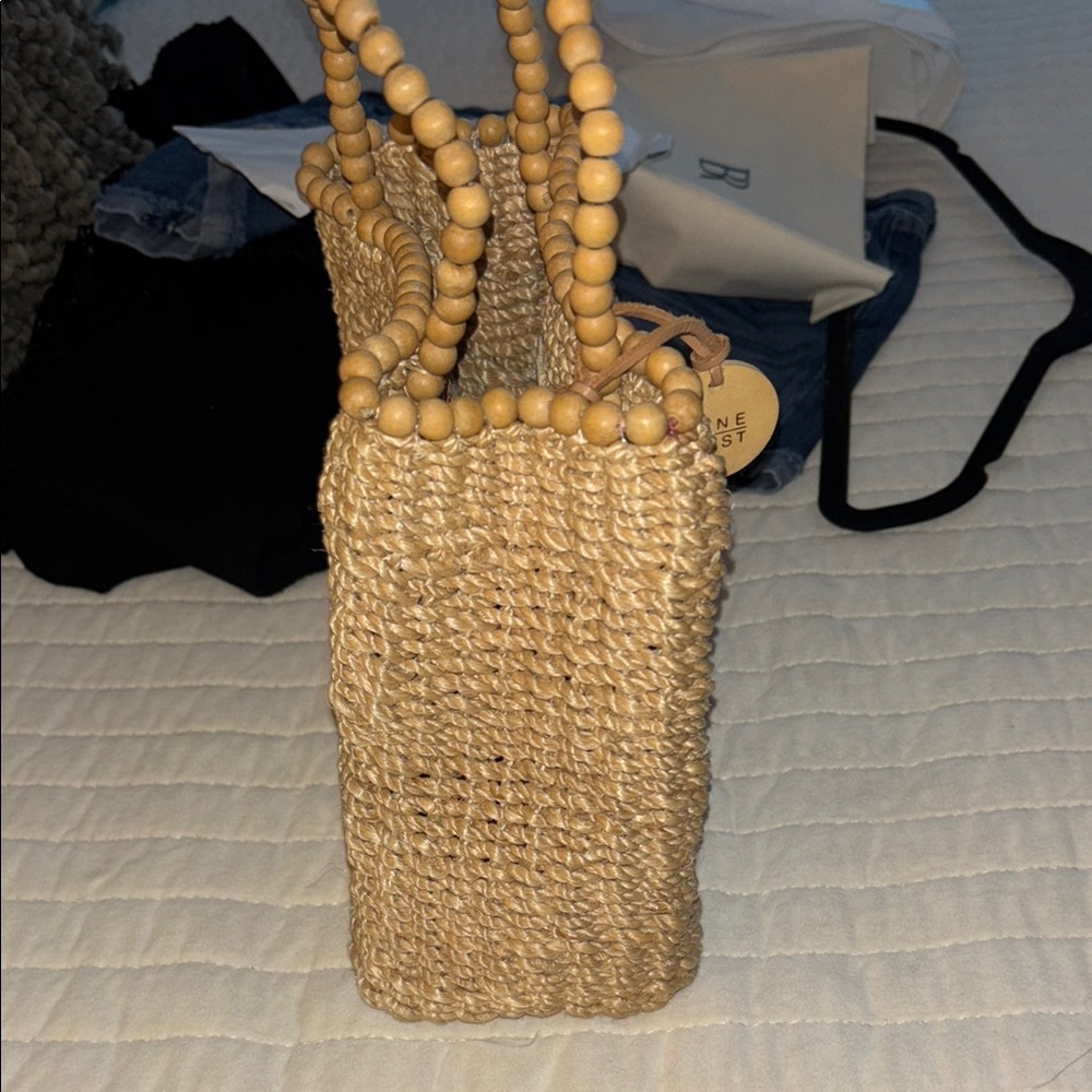 Nine West Tan Woven Women's Bag - Picture 4 of 4